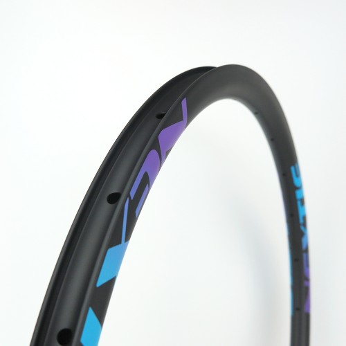 [NXT27RM27] 27mm Width Carbon Fiber 27.5" / 650B Mountain Bike Clincher Rim [Tubeless Compatible]